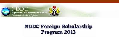 2013 NDDC Postgraduate Foreign Scholarship Program.