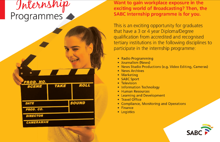South Africa Broadcasting Corporation (SABC) Internship Programme 2016