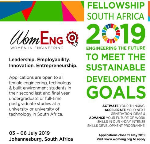 Women in Engineering (Womeng) South Africa Fellowships 2019 | Opportunities  For Africans