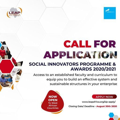 LEAP Africa's Social Innovators Programme (SIPA) 2020 for young changemakers. – Opportunities For Africans