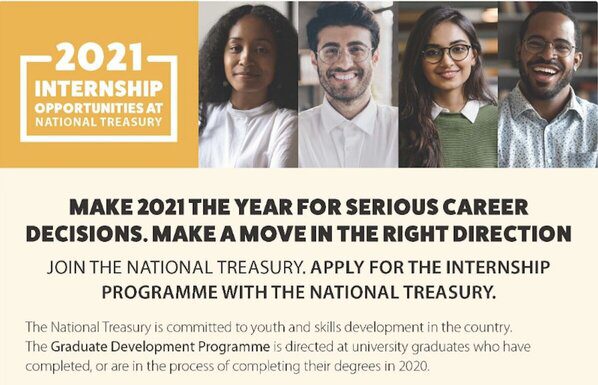 National Treasury Internship Programme 2021 for Young South Africans.