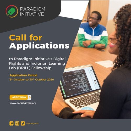Paradigm Initiative's Digital Rights and Inclusion Learning Lab (DRILL)  Fellowship 2021 for young Africans | Opportunities For Africans
