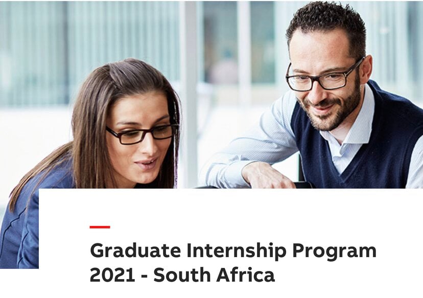 ABB South Africa Graduate Internship Program 2021 for young South African graduates.