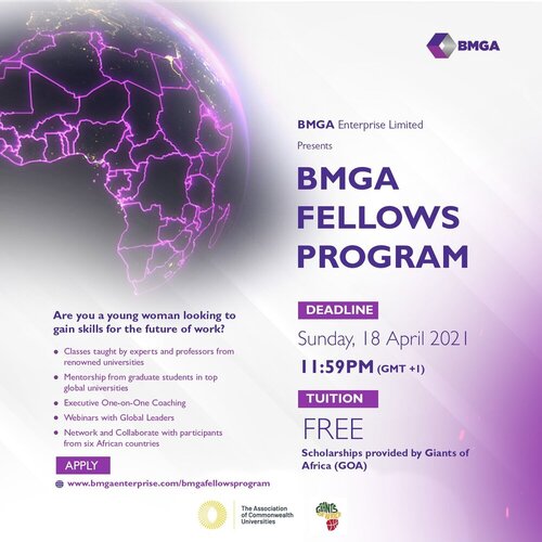 The BMGA Fellows Program 2021 for young African Women.