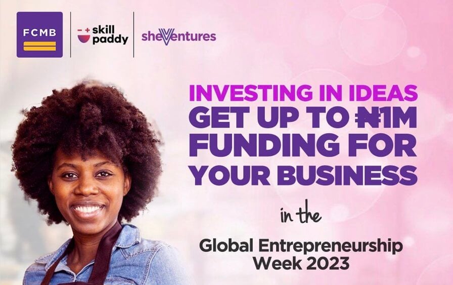 SkillPaddy-FCMB Global Entrepreneurship Week Fund For SMEs (1 Million Naira Business Grant)