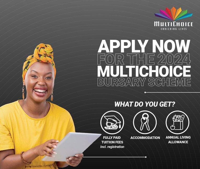 Multichoice Bursary Scheme 2024 for young South Africans.