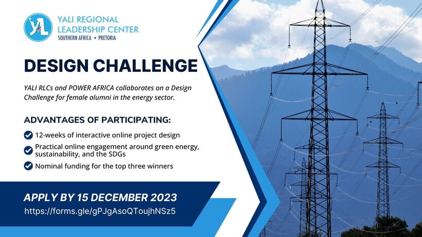 YALI RLCs/ POWER AFRICA Design Challenge 2024 for young Africans.