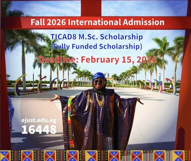 Egypt-Japan University of Science and Technology (E-JUST) TICAD8 Postgraduate Scholarship Program 2026 for African graduates. (Fully Funded)